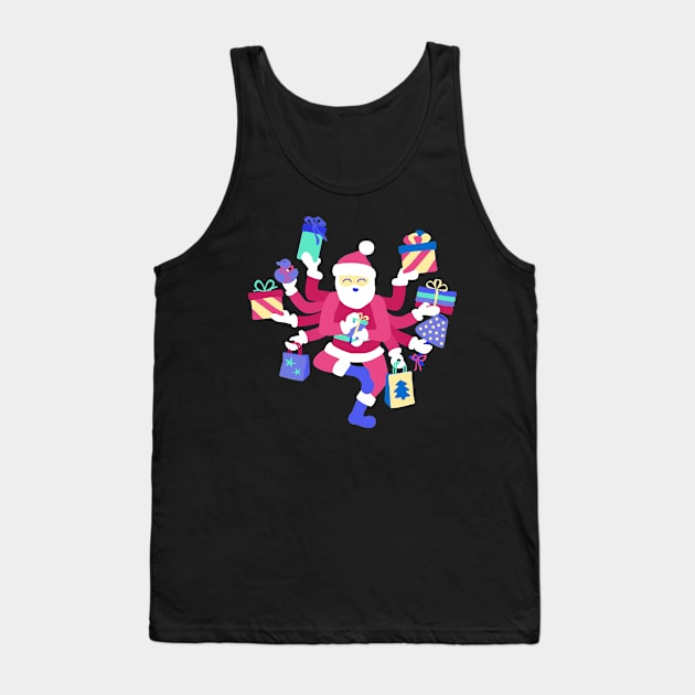 Dancing Pastel Shiva Claus Tank Top by XOOXOO